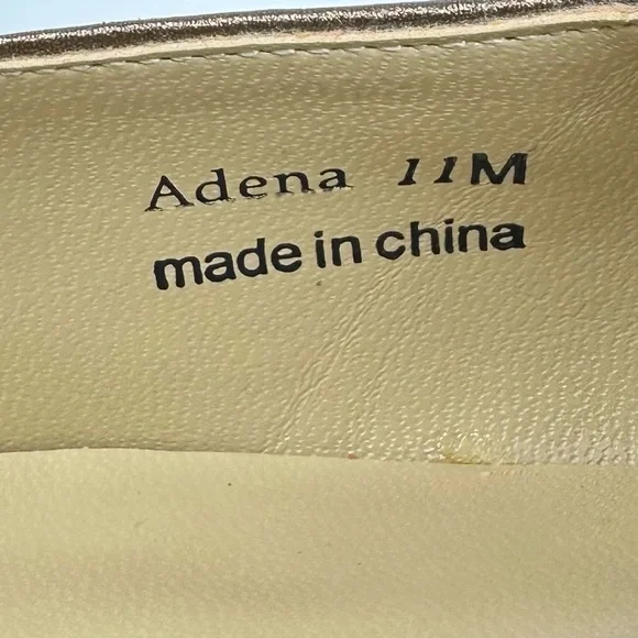 J. Renee Adena Women’s Metalic Gold Stiletto Pumps - Picture 11 of 13